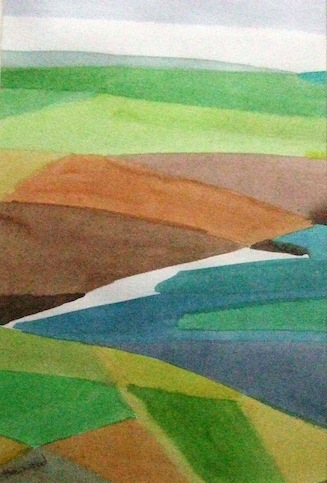 2007 kh menorcan seascape watercolour